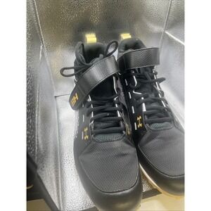 Under Armour Baseball Cleats Men's 13 Harper 6 Mid RM Black White Gold